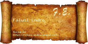 Falusi Endre névjegykártya